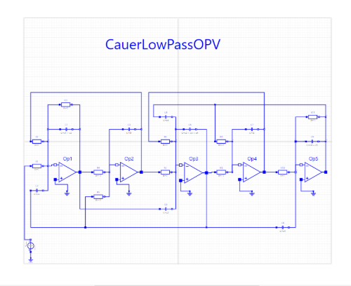 Cauer Low Pass OPV